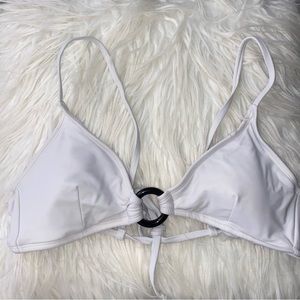 No Boundaries White Bikini Top